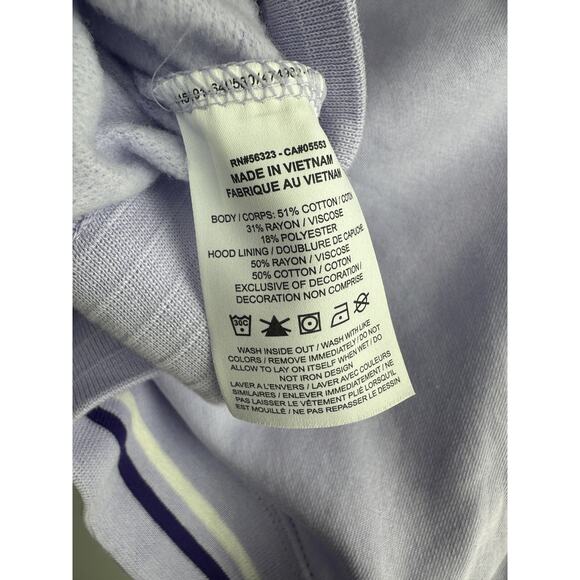 Nike Fleece Hoodie Light Purple Lavender Spellout Center Swoosh Womens Small NWT - Picture 6 of 7